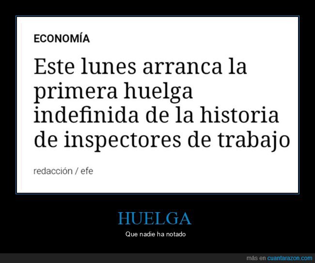 huelga,inspectores de trabajo