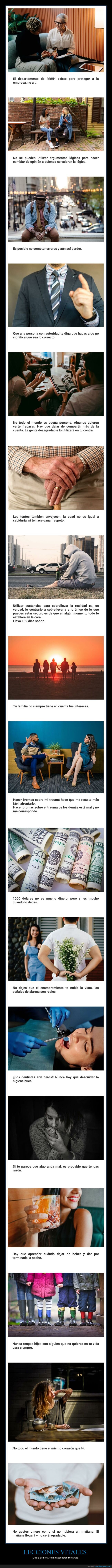 lecciones vitales,aprender antes