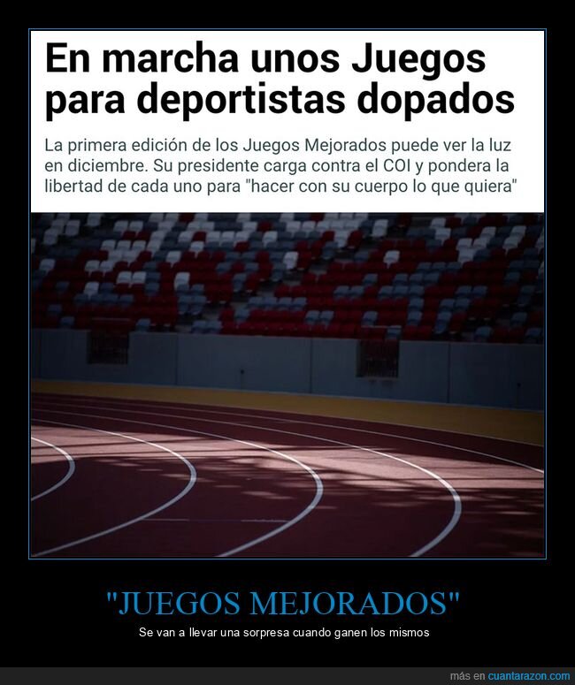 deportistas,dopados,juegos mejorados