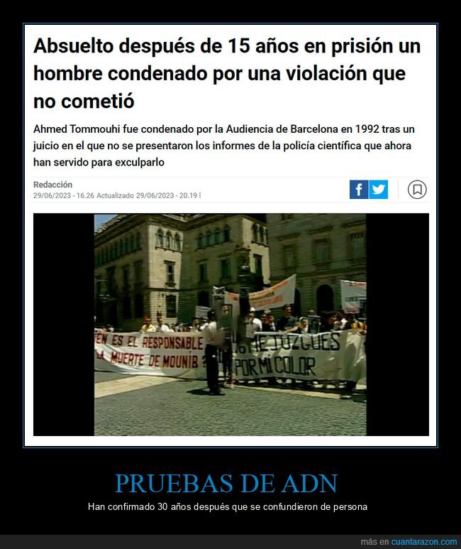 15 años,prisión,inocente