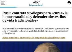 Enlace a Putin continúa con su cruzada homófoba