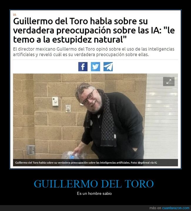 guillermo del toro,ia,temer,estupidez natural