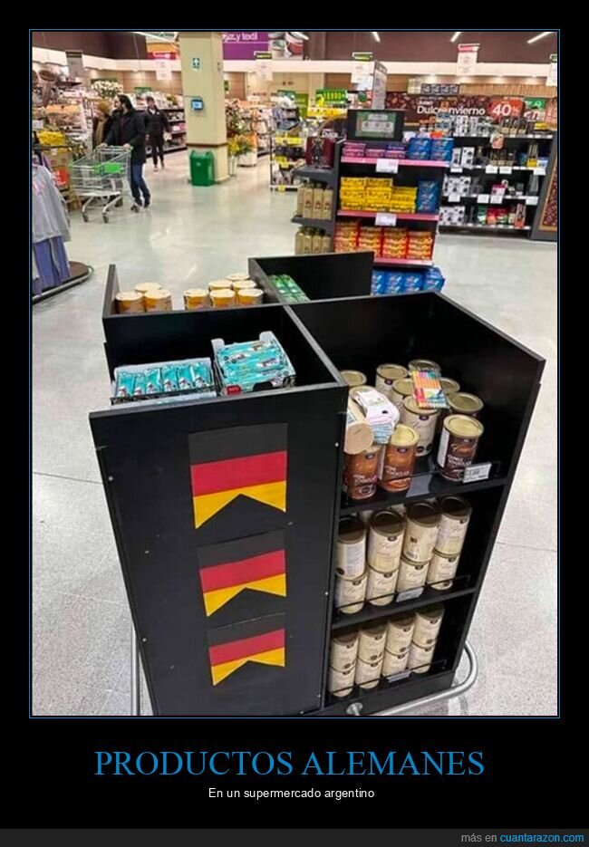 estante,productos alemanes,supermercado