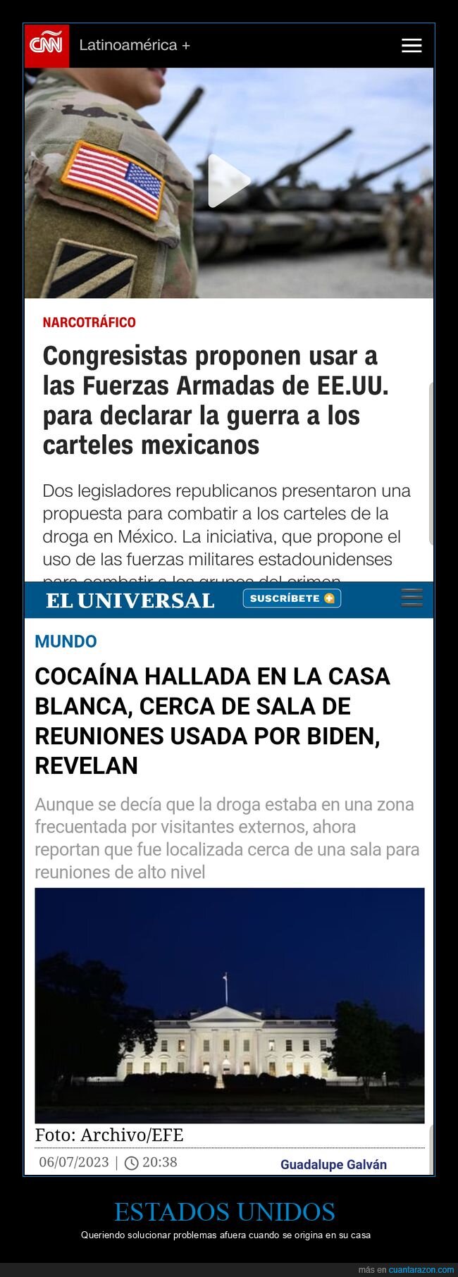 fuerzas armadas,eeuu,carteles mexicanos,caca,casa blanca,políticos