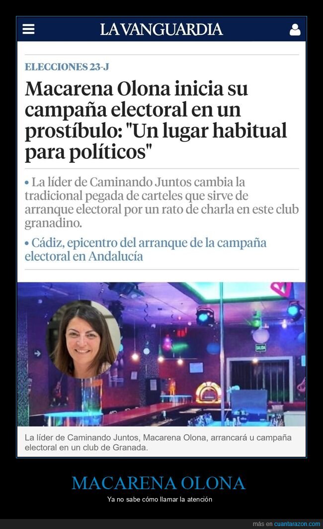 macarena olona,campaña electoral,políticos