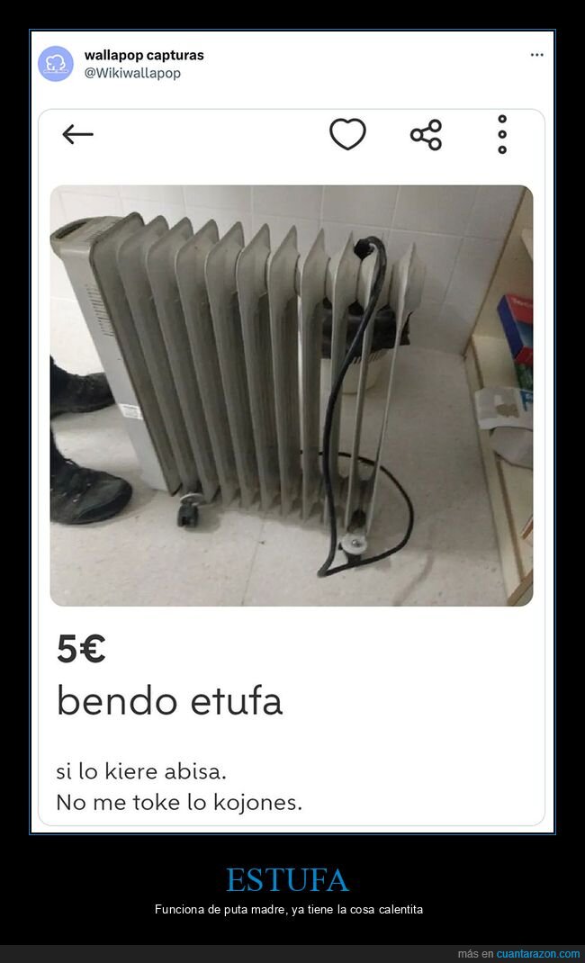 estufa,ortografía,wallapop