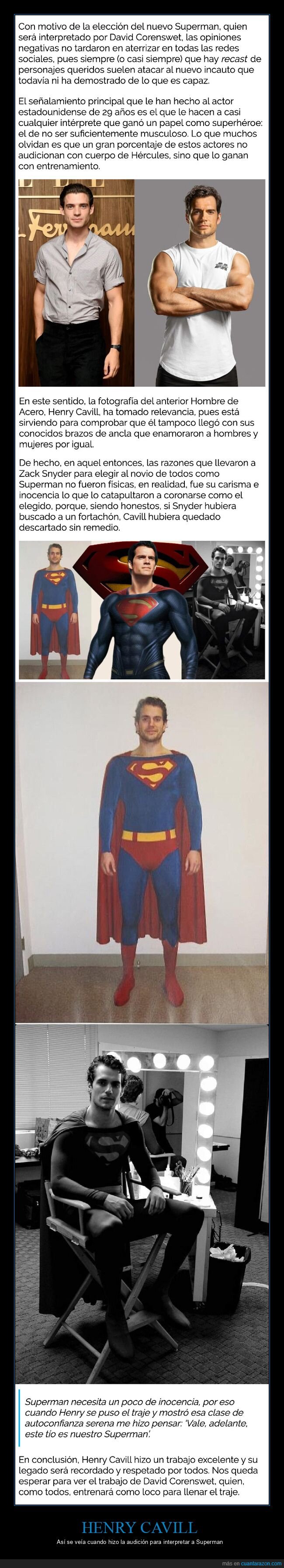 henry cavill,superman,audición