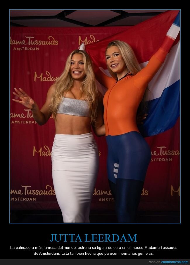 jutta leerdam,patinadora,figura de cera