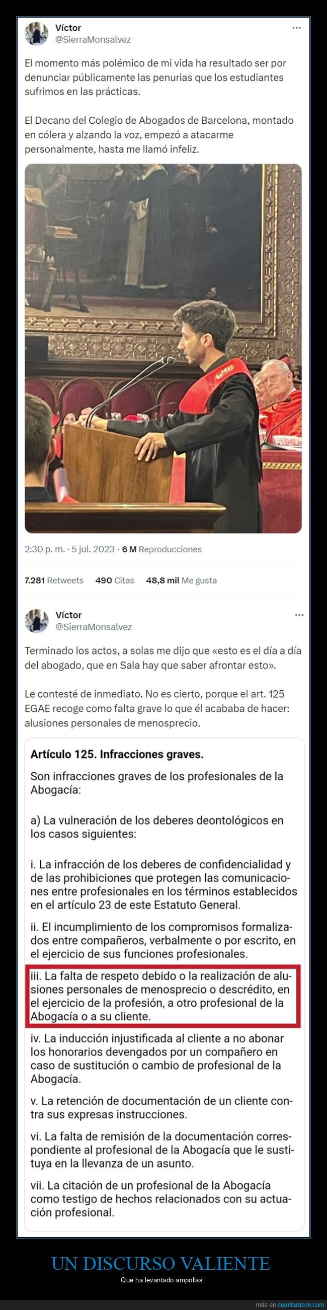 estudiantes,prácticas,denuncia,decano,falta de respeto