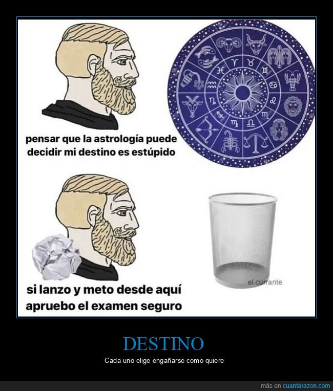 astrología,destino,papelera