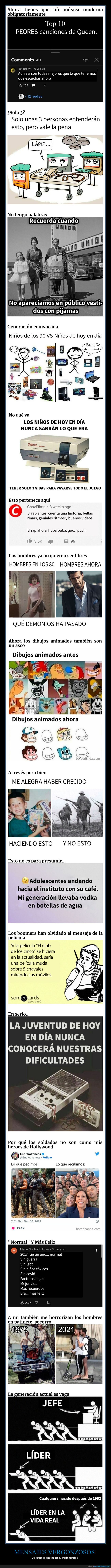 mensajes vergonzosos,cegados,nostalgia