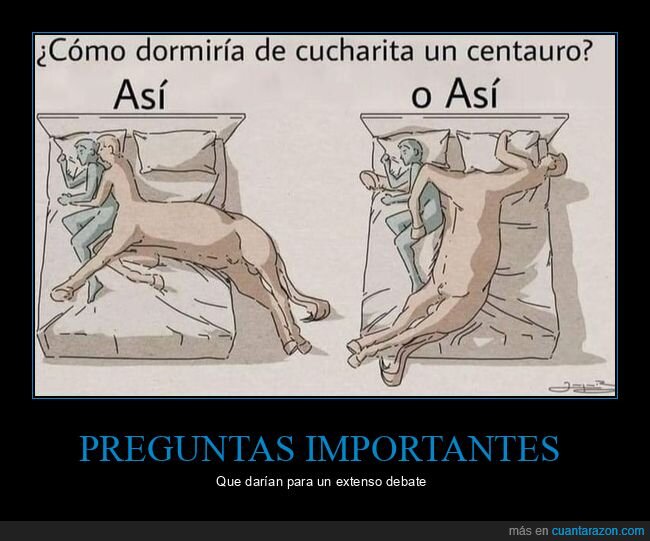 dormir,centauro,cucharita