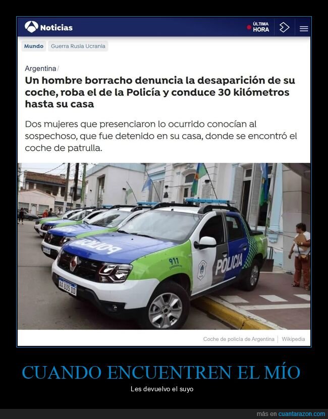 coches,borracho,robo,policía