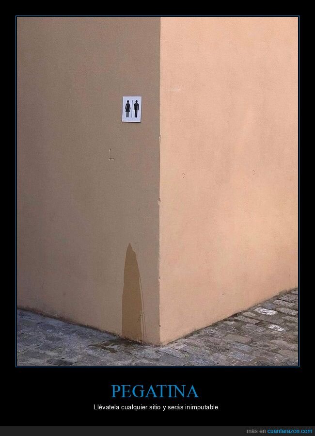 pegatina,aseo,meada