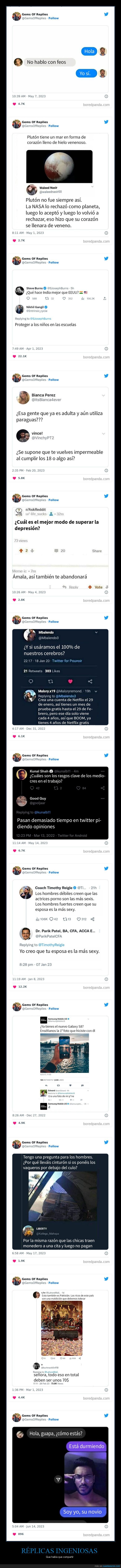 réplicas,ingeniosas