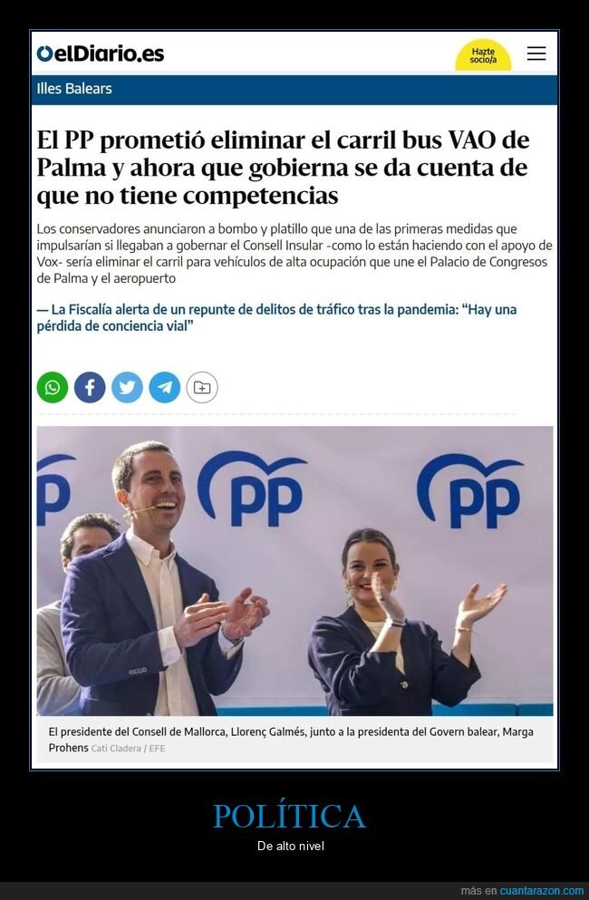 pp,carril bus,competencias,políticos