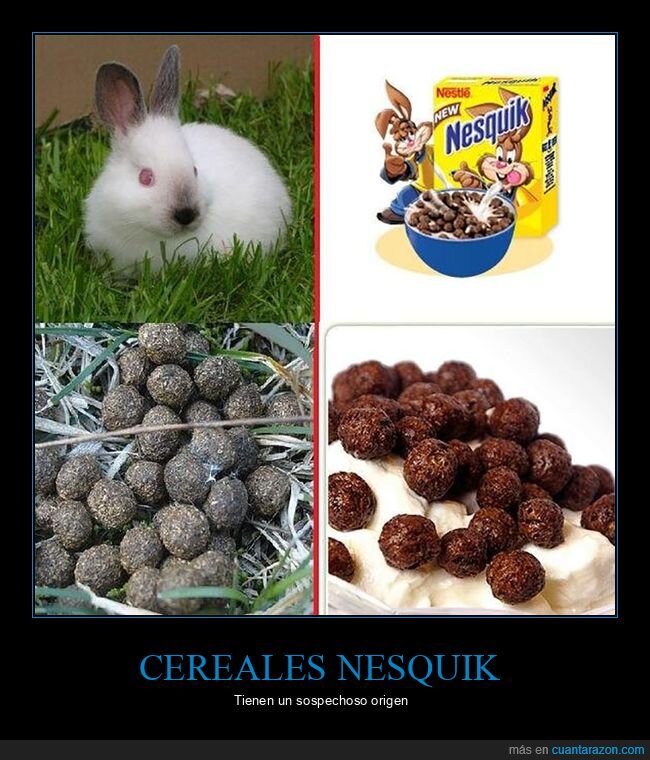 caca,conejo,nesquik