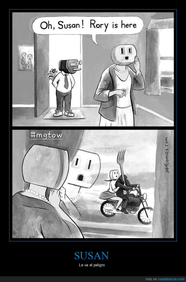 enchufes,novio,tenedor