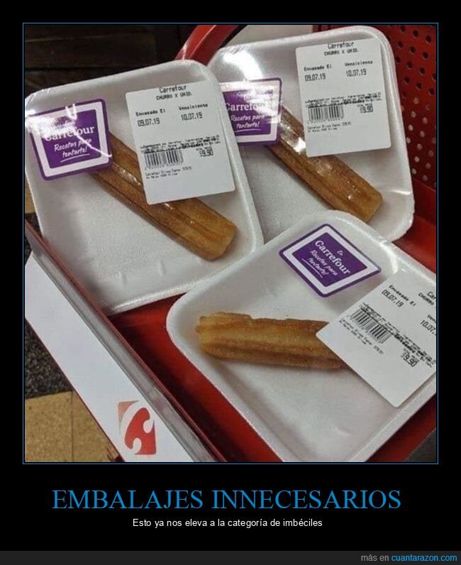 churro,embalaje,wtf