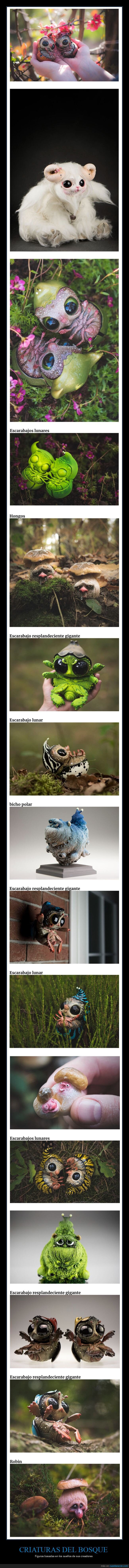 criaturas del bosque,figuras