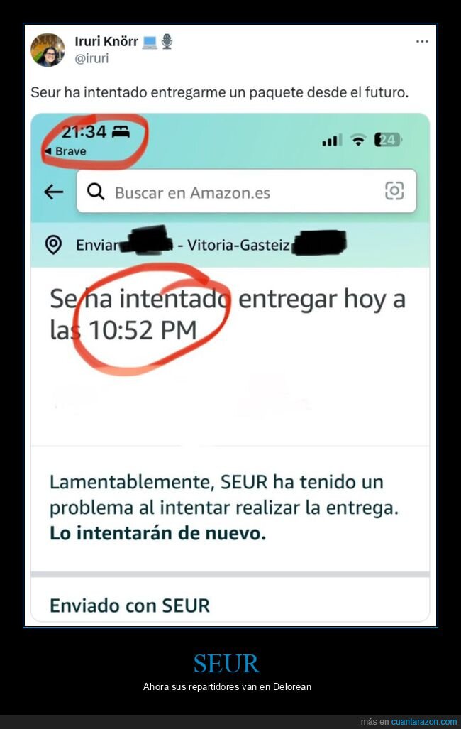 seur,entregar,paquete,futuro