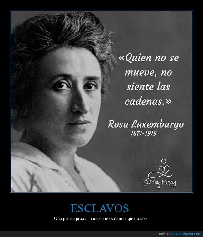 moverse,sentir,cadenas,rosa luxemburgo