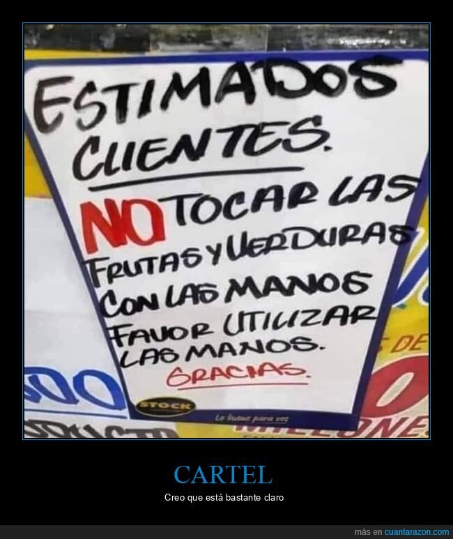 carteles,manos,tocar,verduras