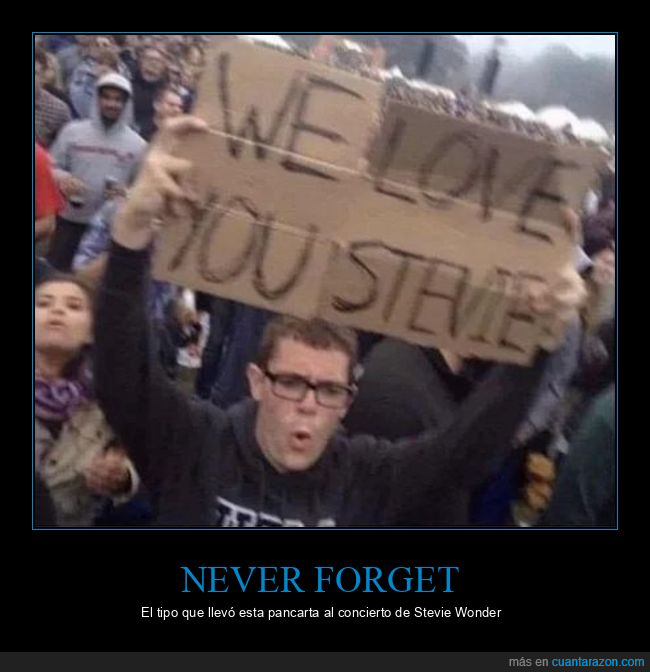 ciego,concierto,fails,pancarta,stevie wonder