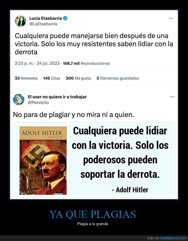 hitler,lucía etxebarría,plagio