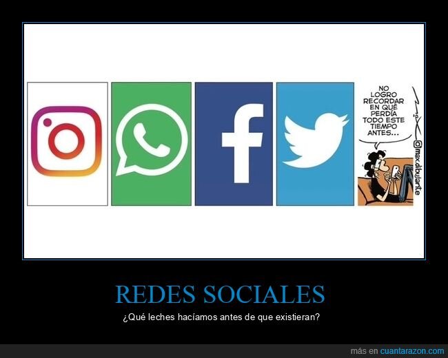 redes sociales,perder el tiempo,antes