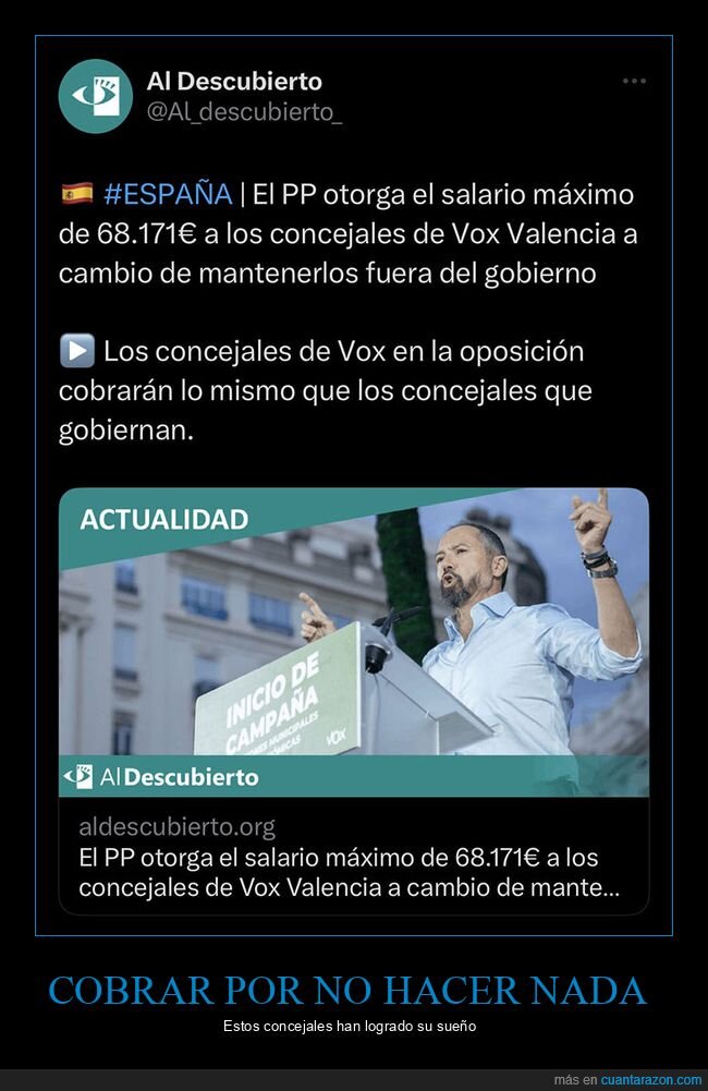 cobrar,concejales,políticos,pp,vox