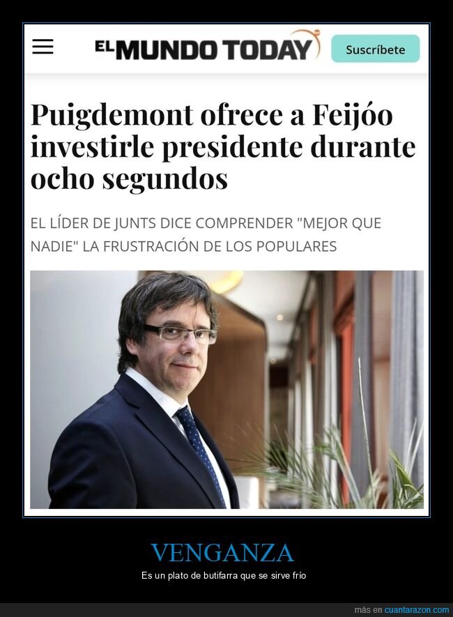 puigdemont,feijóo,investir,8 segundos,políticos