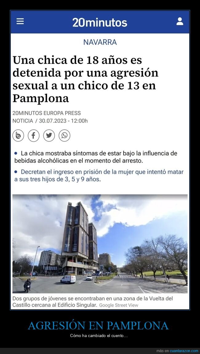 chica,detenida,agresión,pamplona