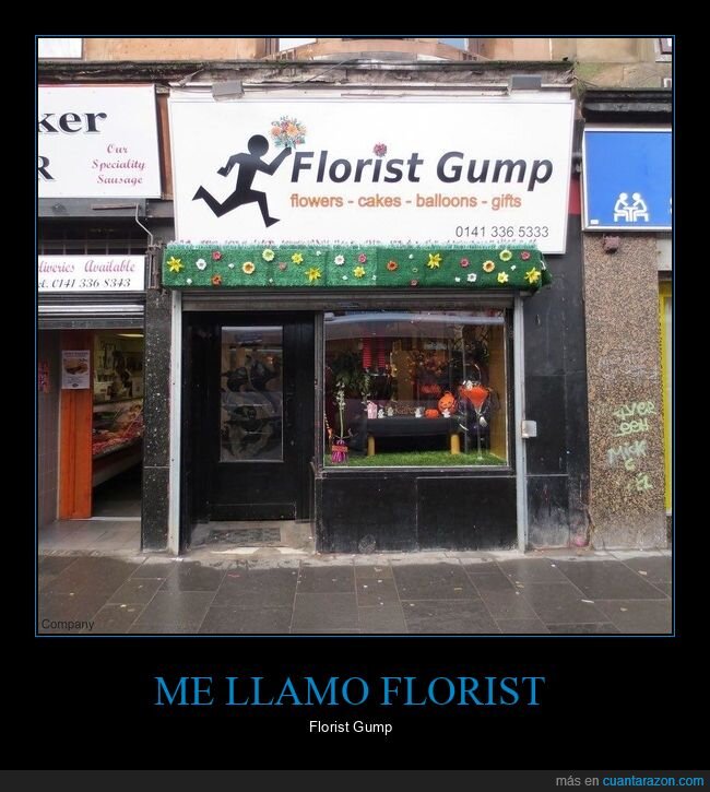 florist gump,tienda,flores,nombres