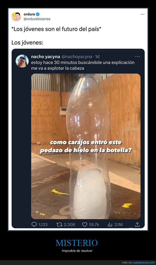 botella,hielo