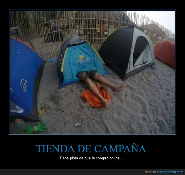 fails,tamaño,tienda de campaña