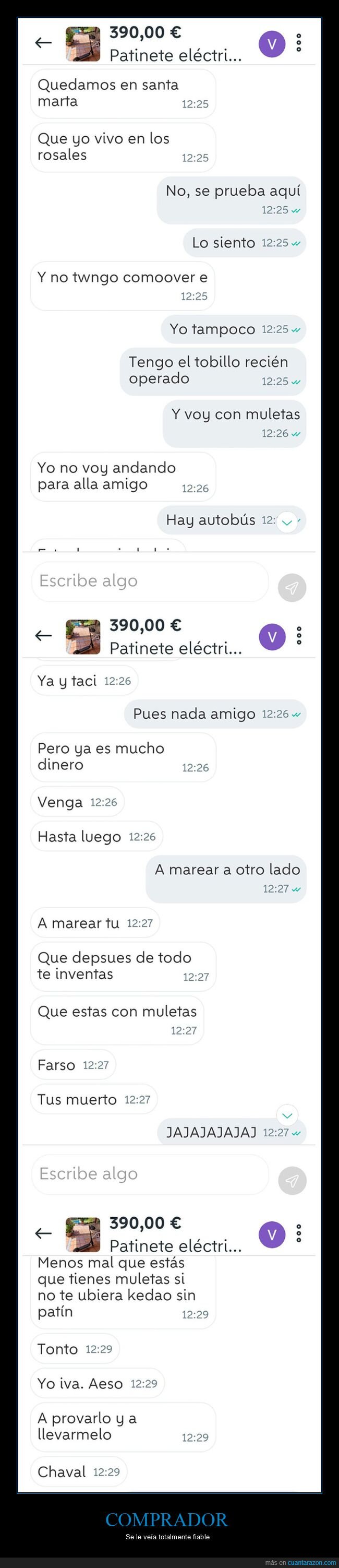 chat,patinete eléctrico,robar,wallapop