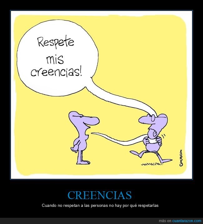 respetar,creencias