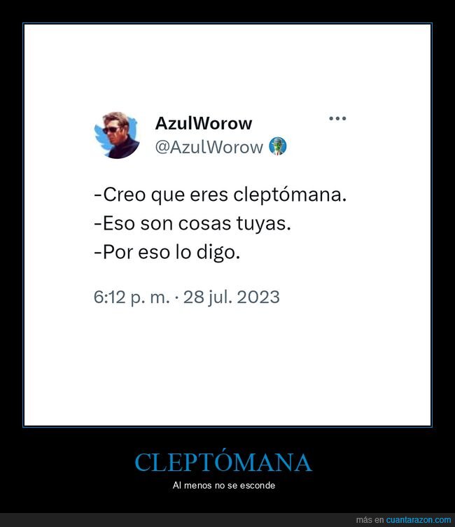 cleptómana,cosas tuyas