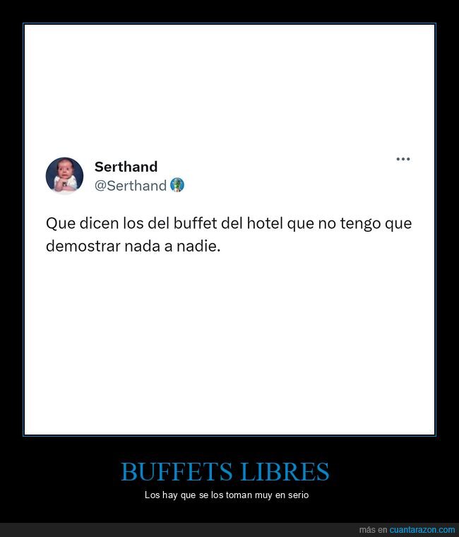 buffet libre,demostrar