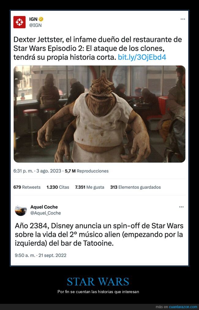 dexter jettser,historia corta,star wars