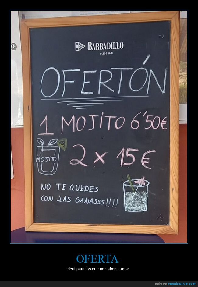 carteles,fails,mojitos,oferta