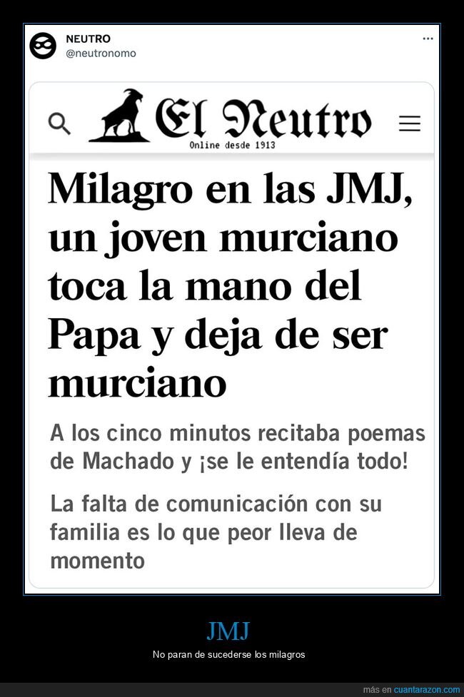 jmj,milagro,murciano