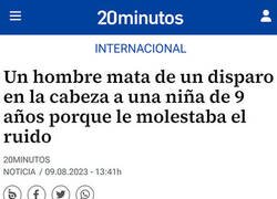 Enlace a Un perturbado con un arma