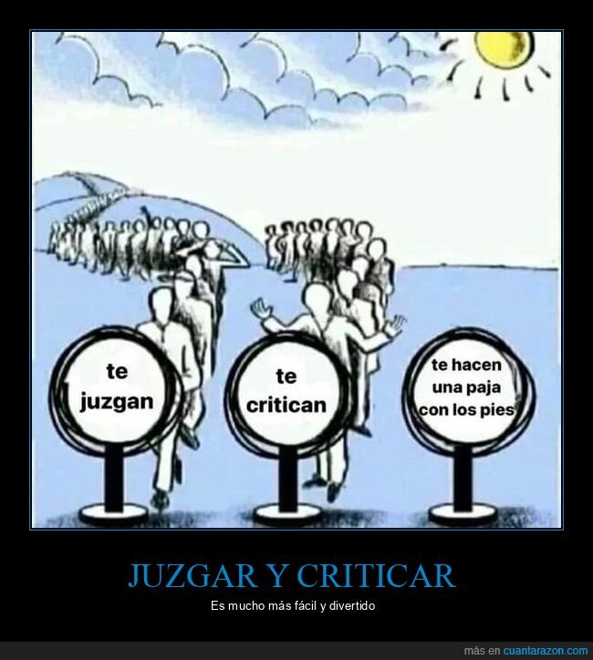 criticar,juzgar,paja,pies