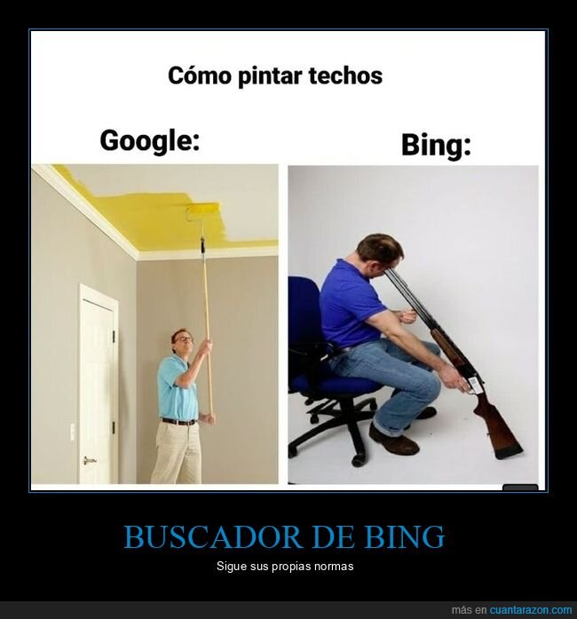 bing,escopeta,google,pintar,techos