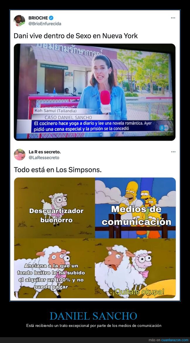 cena,daniel sancho,medios de comunicación,yoga