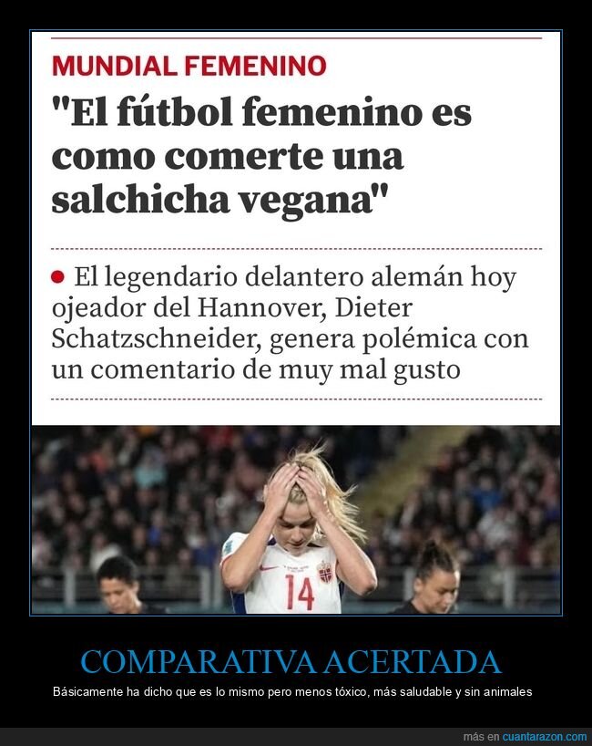 fútbol femenino,salchicha vegana