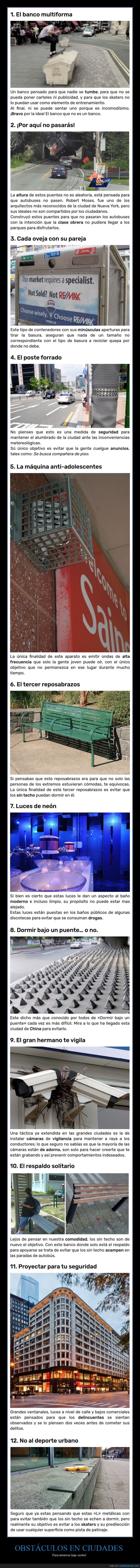 obstáculos,ciudades