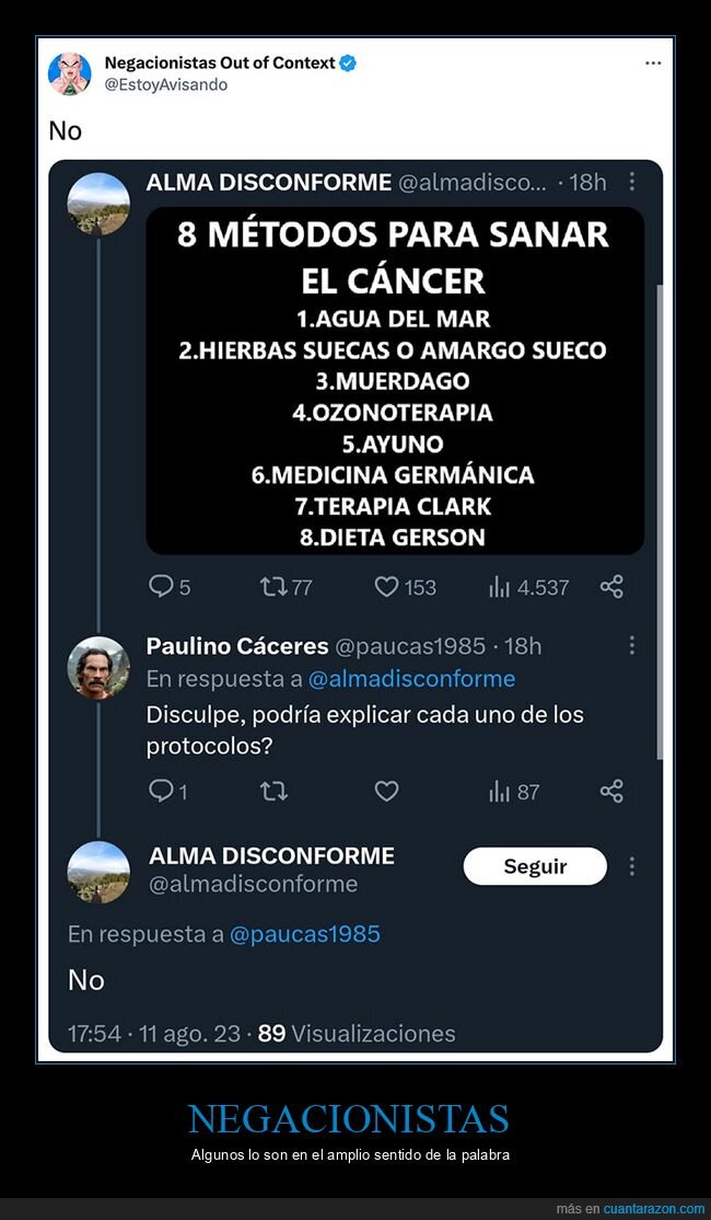 cáncer,curar,explicar,negacionistas,no